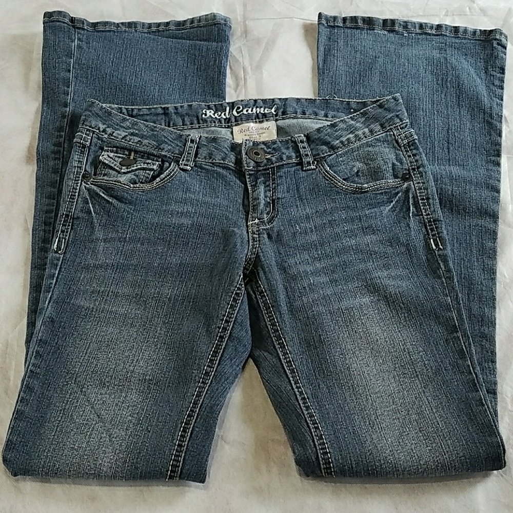 Red Camel Flare Jeans - Picture 2 of 6